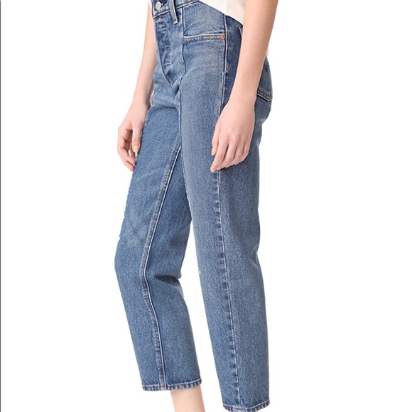 ✨LAST1 sz26 Levi’s Altered straight high Crop jean - Picture 3 of 8